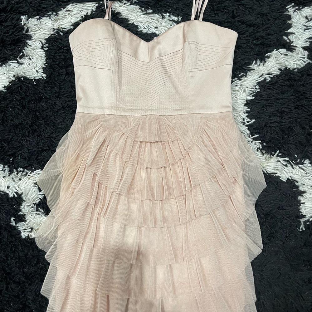 USED! BCBG BLUSH strapless dress. Size 10
